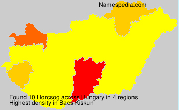 Surname Horcsog in Hungary Surname Horcsog in Hungary