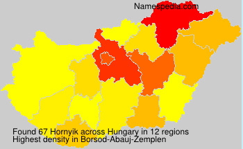 Surname Hornyik in Hungary Surname Hornyik in Hungary