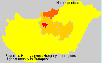 Surname Horthy in Hungary Surname Horthy in Hungary