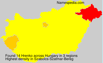Surname Hrenko in Hungary