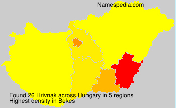 Surname Hrivnak in Hungary