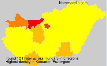Surname Hruby in Hungary Surname Hruby in Hungary