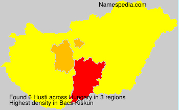 Surname Husti in Hungary Surname Husti in Hungary