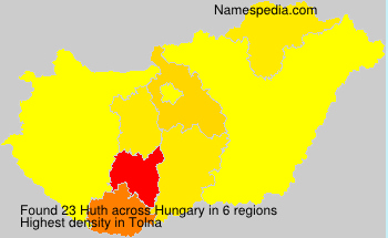 Surname Huth in Hungary