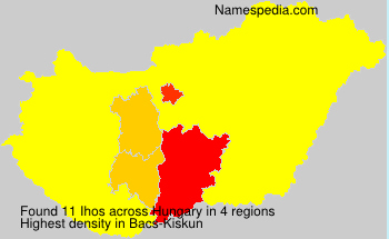 Surname Ihos in Hungary