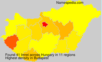 Surname Imrei in Hungary