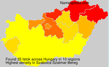 Surname Istok in Hungary Surname Istok in Hungary