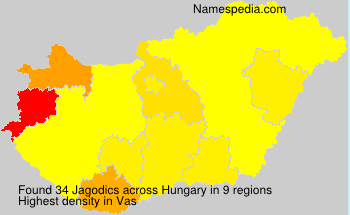 Surname Jagodics in Hungary Surname Jagodics in Hungary