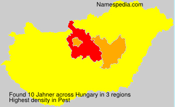 Surname Jahner in Hungary Surname Jahner in Hungary