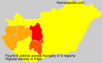 Surname Jakline in Hungary
