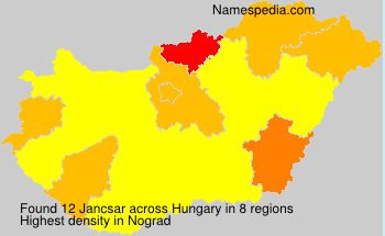 Surname Jancsar in Hungary Surname Jancsar in Hungary