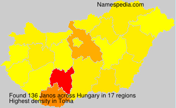 Surname Janos in Hungary Surname Janos in Hungary
