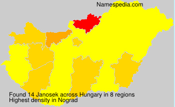 Surname Janosek in Hungary Surname Janosek in Hungary