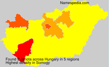 Surname Janota in Hungary Surname Janota in Hungary
