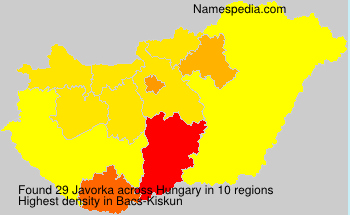 Surname Javorka in Hungary Surname Javorka in Hungary