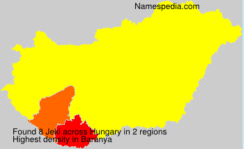 Surname Jeki in Hungary Surname Jeki in Hungary