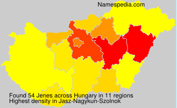 Surname Jenes in Hungary Surname Jenes in Hungary