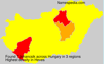 Surname Johancsik in Hungary Surname Johancsik in Hungary