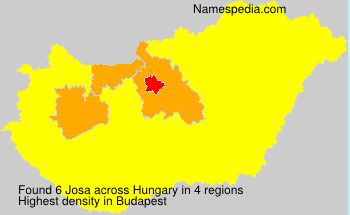 Surname Josa in Hungary Surname Josa in Hungary