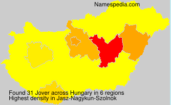 Surname Jover in Hungary Surname Jover in Hungary
