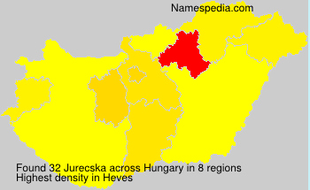Surname Jurecska in Hungary Surname Jurecska in Hungary