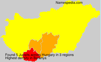 Surname Jurisits in Hungary Surname Jurisits in Hungary