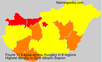 Surname Kajcsa in Hungary Surname Kajcsa in Hungary