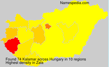 Surname Kalamar in Hungary Surname Kalamar in Hungary