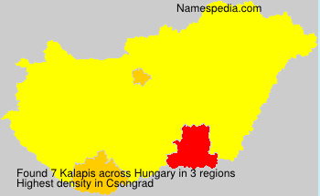 Surname Kalapis in Hungary Surname Kalapis in Hungary