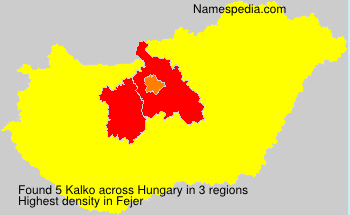 Surname Kalko in Hungary Surname Kalko in Hungary