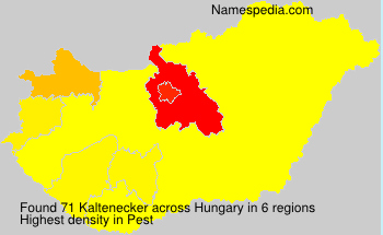 Surname Kaltenecker in Hungary Surname Kaltenecker in Hungary