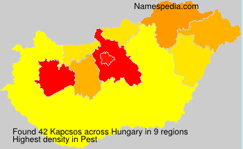 Surname Kapcsos in Hungary Surname Kapcsos in Hungary