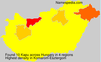 Surname Kapu in Hungary Surname Kapu in Hungary