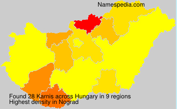 Surname Karnis in Hungary Surname Karnis in Hungary