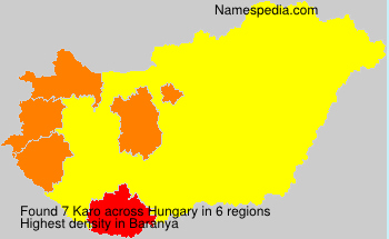 Surname Karo in Hungary Surname Karo in Hungary