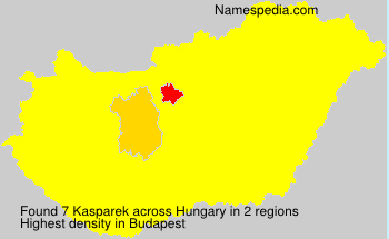 Surname Kasparek in Hungary Surname Kasparek in Hungary