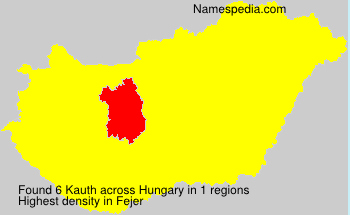 Surname Kauth in Hungary Surname Kauth in Hungary