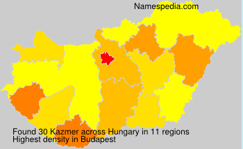 Surname Kazmer in Hungary Surname Kazmer in Hungary