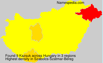 Surname Kazsuk in Hungary Surname Kazsuk in Hungary