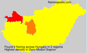 Surname Kering in Hungary Surname Kering in Hungary