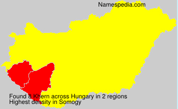 Surname Khern in Hungary Surname Khern in Hungary