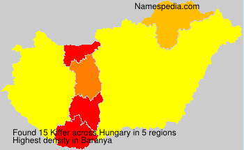 Surname Kiffer in Hungary Surname Kiffer in Hungary