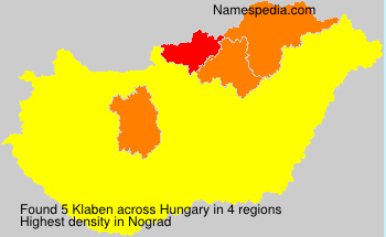 Surname Klaben in Hungary Surname Klaben in Hungary