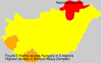 Surname Klema in Hungary Surname Klema in Hungary