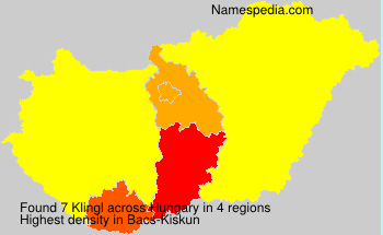 Surname Klingl in Hungary Surname Klingl in Hungary