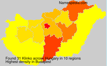 Surname Klinko in Hungary Surname Klinko in Hungary
