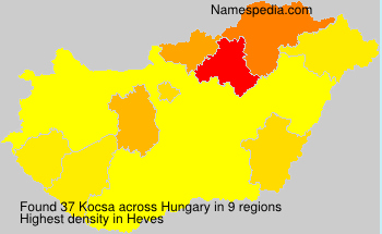 Surname Kocsa in Hungary Surname Kocsa in Hungary