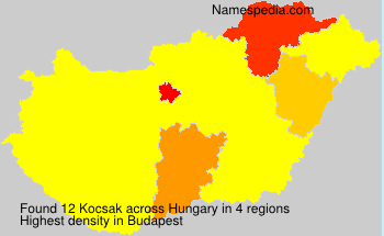 Surname Kocsak in Hungary Surname Kocsak in Hungary
