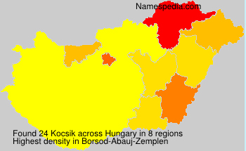 Surname Kocsik in Hungary Surname Kocsik in Hungary