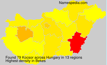 Surname Kocsor in Hungary Surname Kocsor in Hungary
